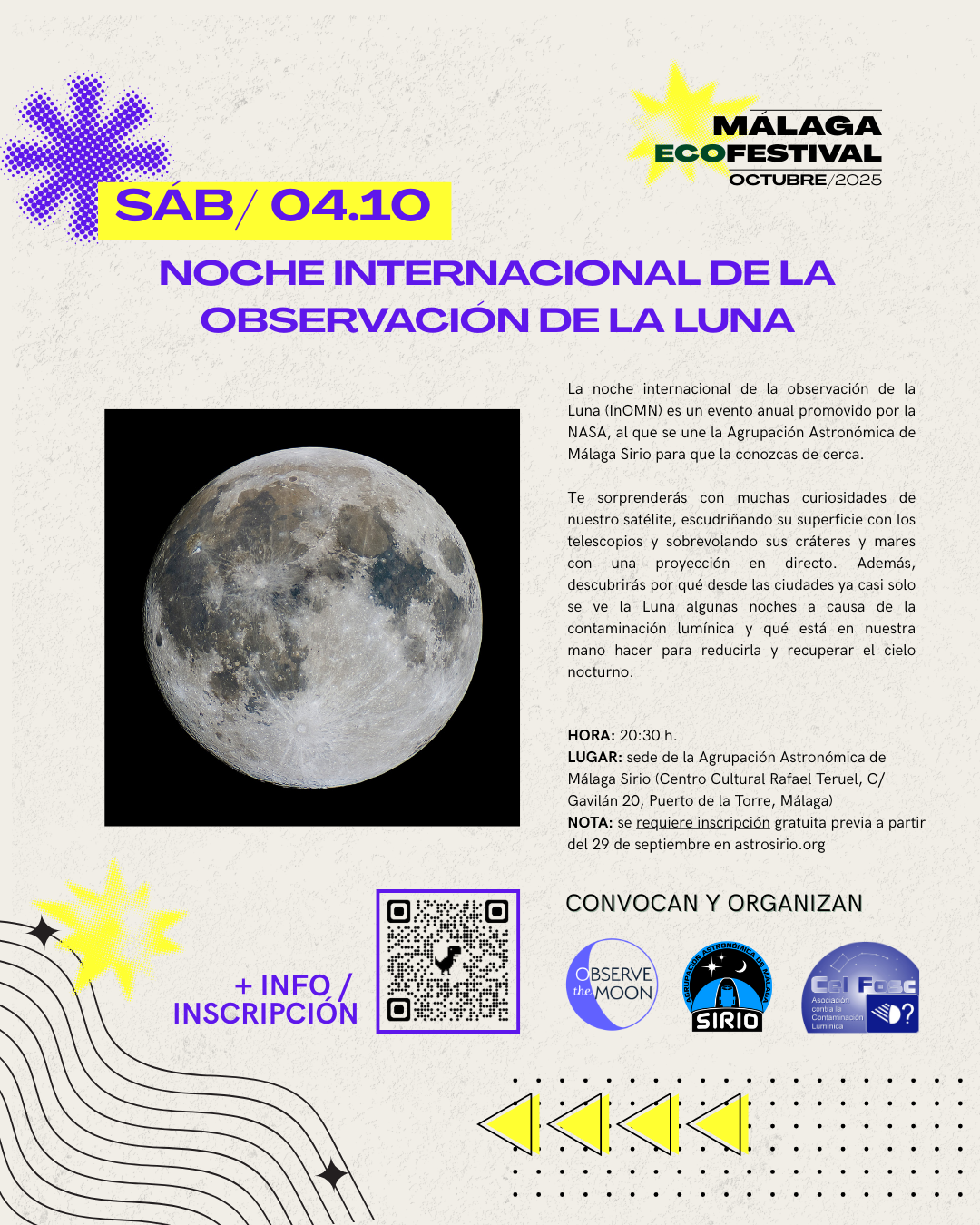 4 octubre 2025. Observación de la Luna