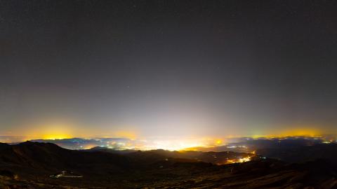 Vista de Málaga, Granada y Madrid desde Sierra Nevada
